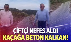 Honaz’da beton arıklar çiftçiye nefes oldu