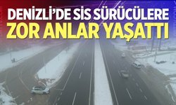 Kar yağışının ardından oluşan sis sürücülere zor anlar yaşattı