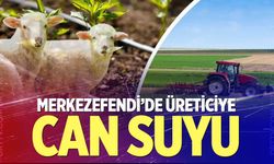 Merkezefendi’de üreticiye can suyu