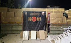 Polis 20 milyon TL’lik kaçak doldurulmuş makaron ele geçirdi