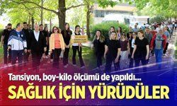 Sağlık için yürüdüler