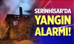 Serinhisar'da yangın alarmı!
