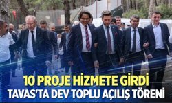 Tavas Belediyesi’nin 10 projesi toplu açılışla hizmete girdi