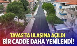 Tavas’ta bir cadde daha yenilendi