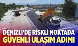 Denizli’de riskli noktada güvenli ulaşım adımı