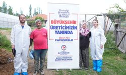 Büyükşehir veterinerleri üreticinin yanında