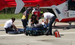Kalp Krizi Geçiren Hasta İçin Helikopter Ambulans Havalandı