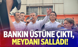Bankın Üstüne Çıktı, Meydanı Salladı!