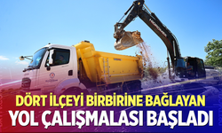 Dört İlçeyi Birbirine Bağlayan Yol Çalışması Başladı