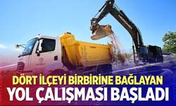 Dört İlçeyi Birbirine Bağlayan Yol Çalışması Başladı