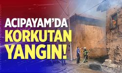 Acıpayam'da korkutan yangın!