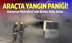 Karaman’da Araç Yangını Panik Yarattı
