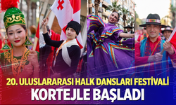 20. Uluslararası Halk Dansları Festivali kortejle başladı