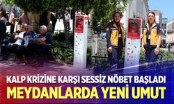 Denizli'de kalp krizine karşı sessiz nöbet başladı