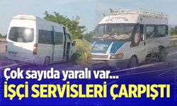 Denizli'de işçi servisleri çarpıştı
