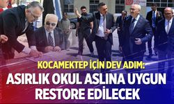 Kocamektep için dev adım:  Asırlık okul aslına uygun restore edilecek