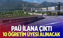 PAÜ 10 Öğretim Üyesi alacak