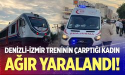 Trenin çarptığı kadın ağır yaralandı!