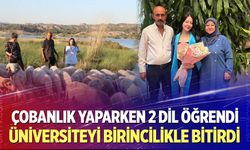 Çobanlık yaparken 2 dil öğrendi, üniversiteyi birincilikle bitirdi