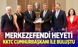 Merkezefendi Heyeti KKTC Cumhurbaşkanı ile Buluştu