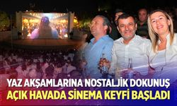 Açık havada sinema keyfi başladı