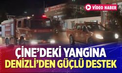 Çine’deki Yangına Denizli’den Güçlü Destek