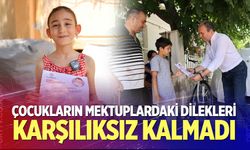 Çocukların mektuplardaki dilekleri karşılıksız kalmadı