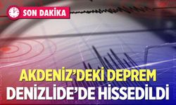 Akdeniz'de 5.3 şiddetinde deprem!