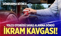 Otobüste dondurma ikramı karakolda bitti: Yolcuların isyan ettiği o sefer!