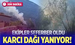 Karcı Dağı yanıyor!