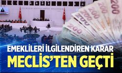 Emeklileri ilgilendiren karar Meclis'ten geçti