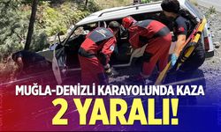 Muğla-Denizli karayolunda kaza: 2 yaralı