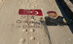 Filistinli sanatçılar, Şehit Ömer Halisdemir’i duvara çizdi