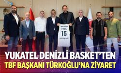 Yukatel Denizli Basket’ten TBF Başkanı Türkoğlu’na ziyaret