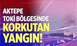 Aktepe TOKİ Konutları Yakınında Alevler Yükseldi