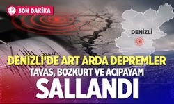Denizli’de art arda depremler