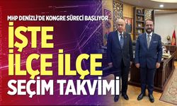 MHP Denizli'de kongre süreci başlıyor: İşte İlçe İlçe Seçim Takvimi