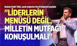 Tescil belgesini paylaşarak, "Tavas Yanık Kokulu Koyun Yoğurdu” dedi