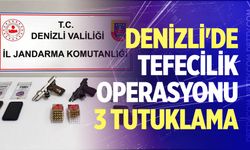 Denizli'de tefecilik operasyonu: 3 tutuklama