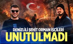 Denizlili şehit orman işçileri unutulmadı