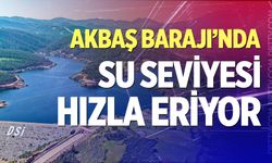 Akbaş Barajı’nda su seviyesi hızla eriyor