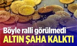 Altın şaha kalktı