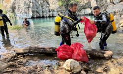 Antalya’nın içme suyu kaynağından pet bardak, alkol şişeleri, poşetler çıkartıldı