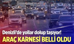 Denizli’de araç sayısı 604 bini aştı! İşte Temmuz 2026 verileri