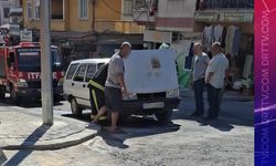 Denizli’de hareket halindeki otomobil alev aldı