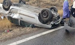 Burdur’da otomobil takla attı: 4 yaralı