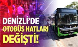 Denizli'de otobüs hatları değişti!