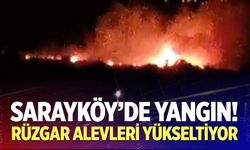 Sarayköy'de yangın!
