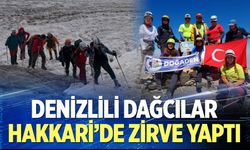 Denizlili dağcılar Hakkari’de zirve yaptı