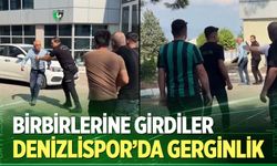 Denizlispor tesislerinde taraftarlar ile başkan arasında gerginlik
